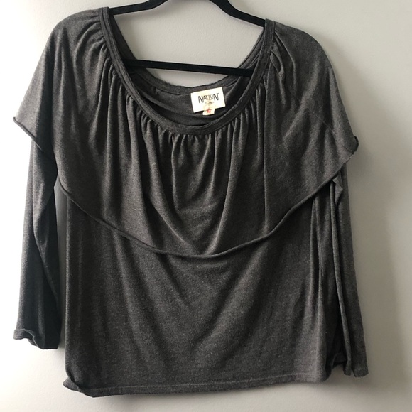 Nation LTD Tops - Nation LTD ruffle long sleeve top